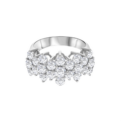 Infinite Halo Sterling Silver Ring for Women