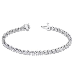 Moonlit Sterling Silver Bracelet for Women