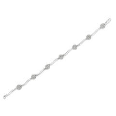 Couture Oval Sterling Silver Bracelet for Women