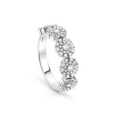 Radiant Path Sterling Silver Ring for Women