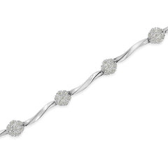 Couture Oval Sterling Silver Bracelet for Women