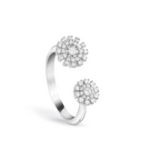 Open Daisy Sterling Silver Ring for Women