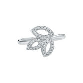 TriLeaf Sterling Silver Ring for Women