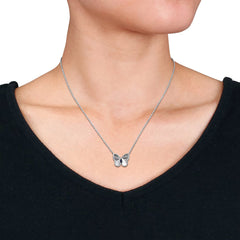 Silver Flutter Necklace for Women