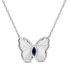 Silver Flutter Necklace for Women