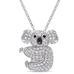Koala Snug Sterling Silver Necklace for Women