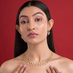 Eternal Sterling Silver Necklace & Earring Set