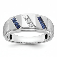 Azure Line Silver Ring for Men