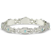 Celeste Evil Eye Men's Silver Bracelet