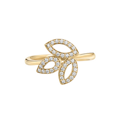 TriLeaf Sterling Silver Ring for Women