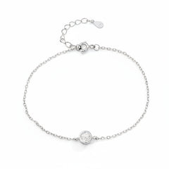 Dewdrop Silver Anklet for women