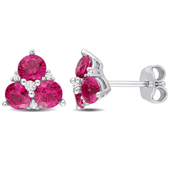 Rosebud Sterling Silver Stud Earring for Women