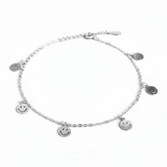 Joy Drip Silver Anklet for women
