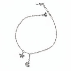 Luna Star Silver Anklet for women