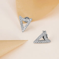 Triangle Silver Earring For Women