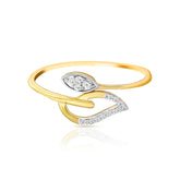 Leaflet Luxe Sterling Silver Ring for Women