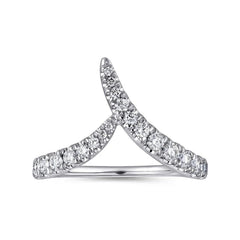 V Silver Ring for Women