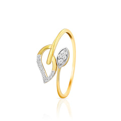 Leaflet Luxe Sterling Silver Ring for Women