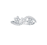 Triflora Sterling Silver Ring for Women