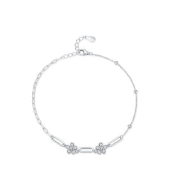 Meadow Link Fusion Silver Bracelet For Women