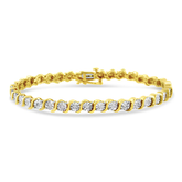 Gold Symphony Sterling Silver Bracelet for Women