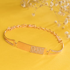 Essence Rose Gold Silver Bracelet For Women