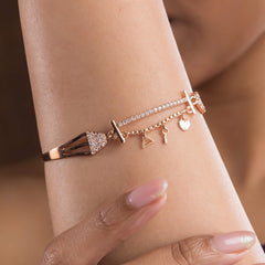 Glitz Silver Bracelet For Women
