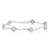 Couture Oval Sterling Silver Bracelet for Women