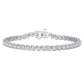 Moonlit Sterling Silver Bracelet for Women