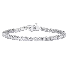 Moonlit Sterling Silver Bracelet for Women
