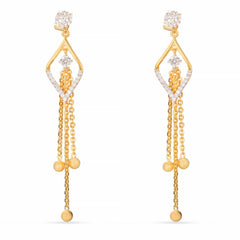 Arc Silver Dangle Earring For Women