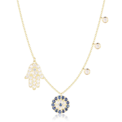 Starry Eye Sterling Silver Necklace for Women