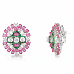 Royal Bloom 92.5 Silver Earrings for Women