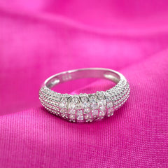 Unique Solitaire Silver Ring For Women