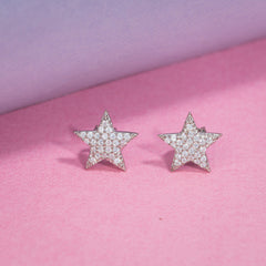 Star Silver Earring For Women