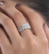 Dazzle Band Silver Ring For Women