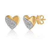 Eclipse Curve 92.5 Silver Studs Earrings for Women