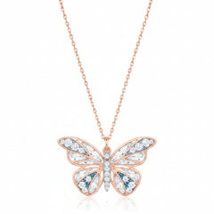 Rosé Flutter 925 Silver Necklace for Women