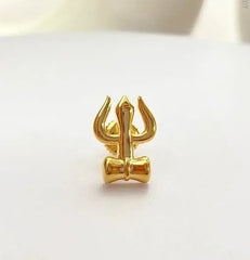 Mahadev Trishul 925 Silver Studs for Men