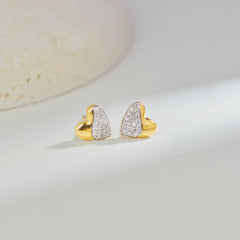 Eclipse Curve 92.5 Silver Studs Earrings for Women