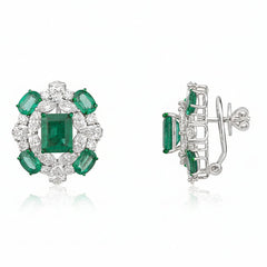 Petal Glow 92.5 Silver Drops Earrings for Women