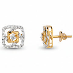 Sleek Aura 92.5 Silver Studs Earrings for Women