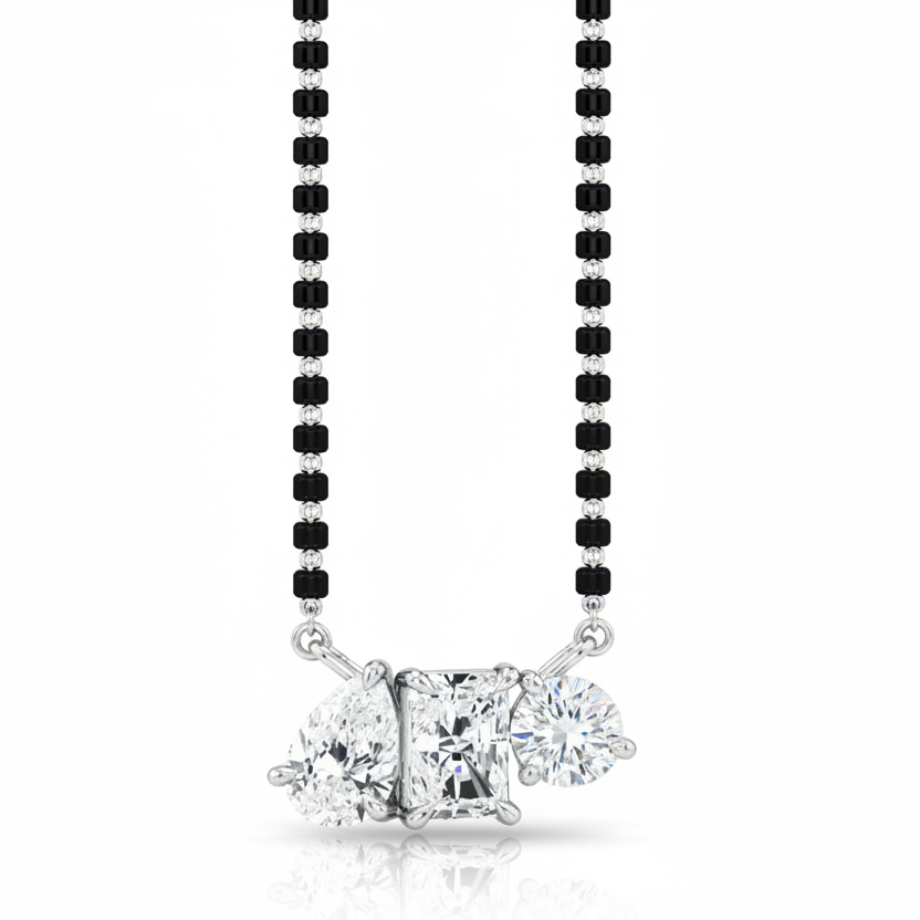 Aura 925 Silver Mangalsutra