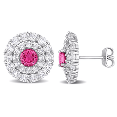 Rosette Sterling Silver Stud Earring for Women