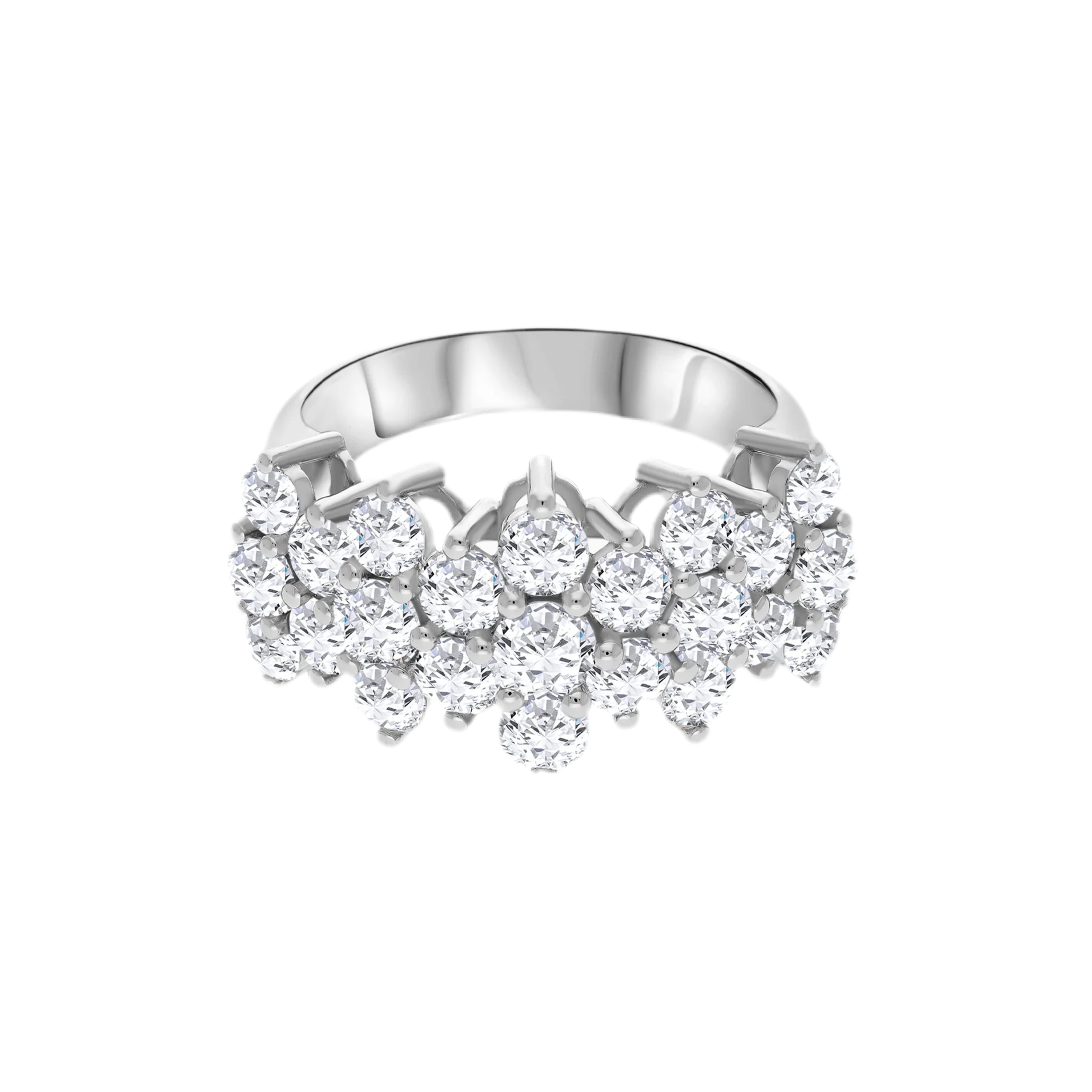 Infinite Halo Sterling Silver Ring for Women