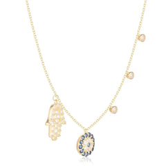 Starry Eye Sterling Silver Necklace for Women