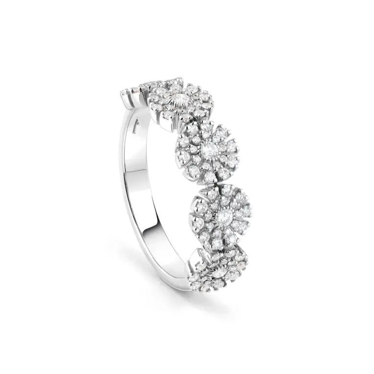 Radiant Path Sterling Silver Ring for Women