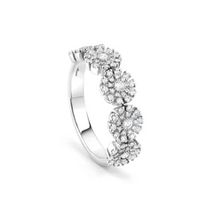 Radiant Path Sterling Silver Ring for Women