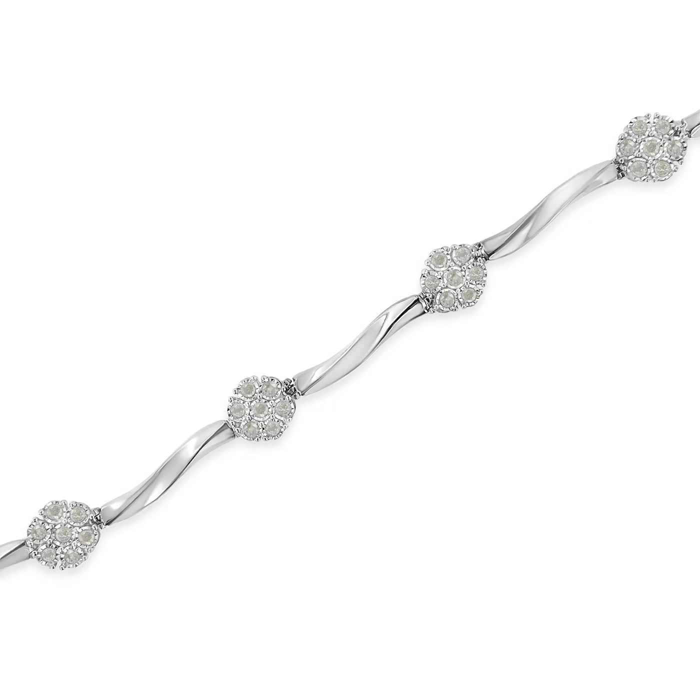 Couture Oval Sterling Silver Bracelet for Women