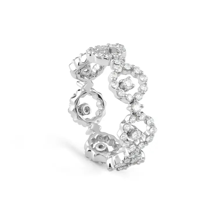 Glitter Trail Sterling Silver Ring for Women